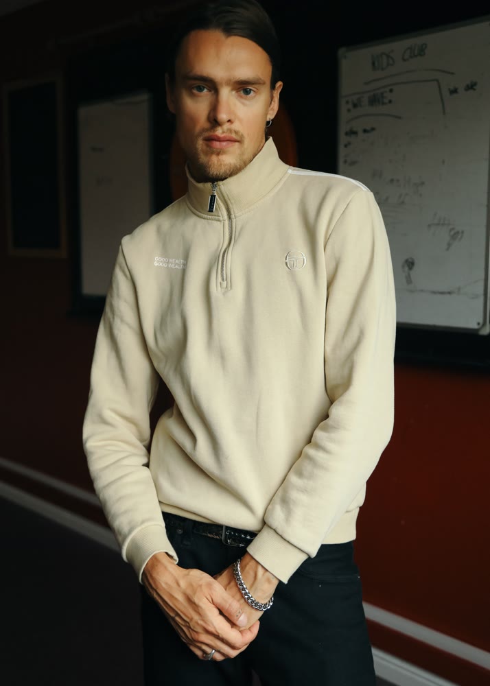 Sergio Tacchini x GHGW Quarter Zip — Sand